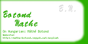 botond mathe business card